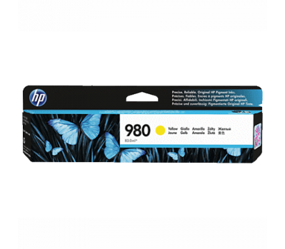 HP 980 Yellow Original Ink Cartridge, желтый, 6600 стр (D8J09A)